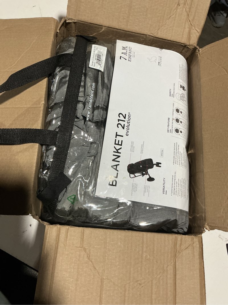 Condition photo showing Good Condition for 7AM Enfant Stroller Blanket 212 - Adjustable Baby Car Seat Zipped Blanket for Babies Winter, Unisex Multi Purpose Fleece Lined Warm Hooded Toddler Footmuff Water Repellent | (6M - 4T) Metallic Grey
