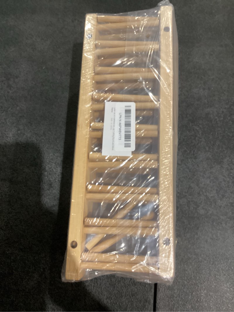 Condition photo showing Good Condition for Lawei Set of 6 Bamboo Dish Rack - 3/6/8 Slots Wooden Plate Rack Stand Pot Lid Holder Dish Drying Rack for Dish, Bowl, Cup, Cutting Board and More