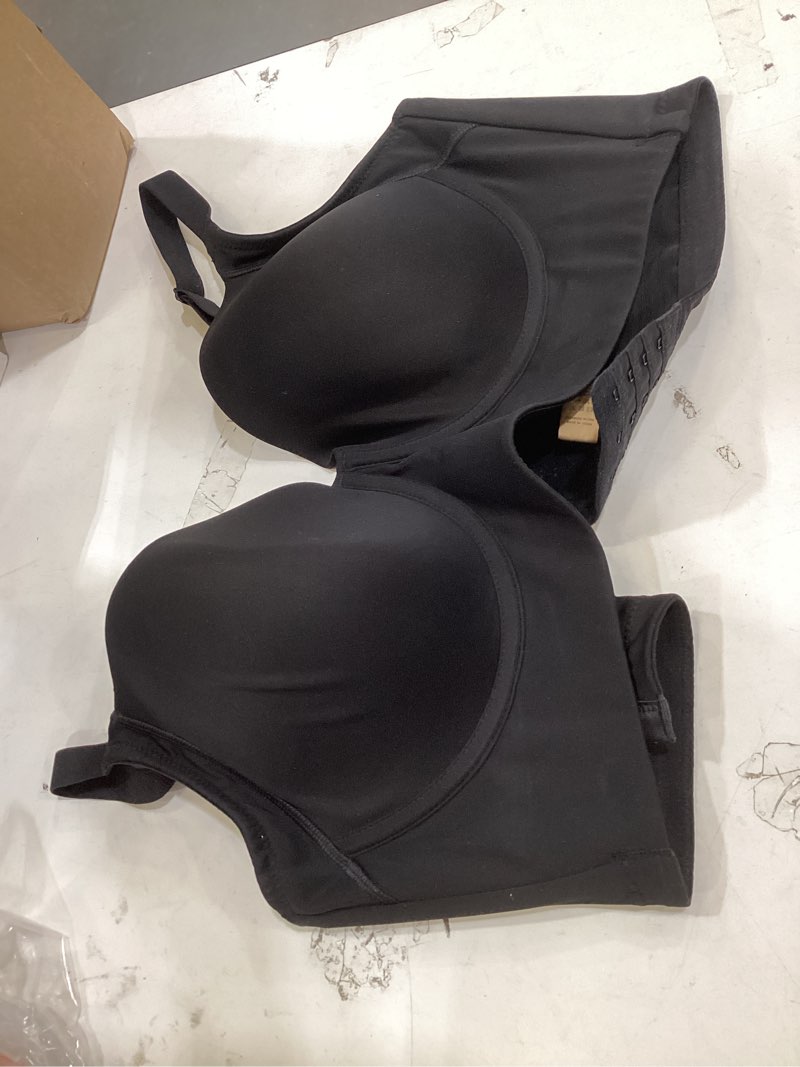 Condition photo showing As Is for shapellx back smoothing bras for women push up underwire comfortable bralettes side support bras a2-black 38d