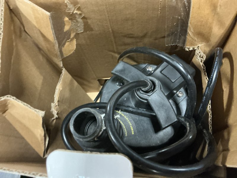 Condition photo showing Good Condition for acquaer 1/3 hp automatic submersible water pump, 115v sump pump with 3/4” garden hose adapter, 2160 gph high flow water removal for swimming pool cover hot tubs flooded house basement, black