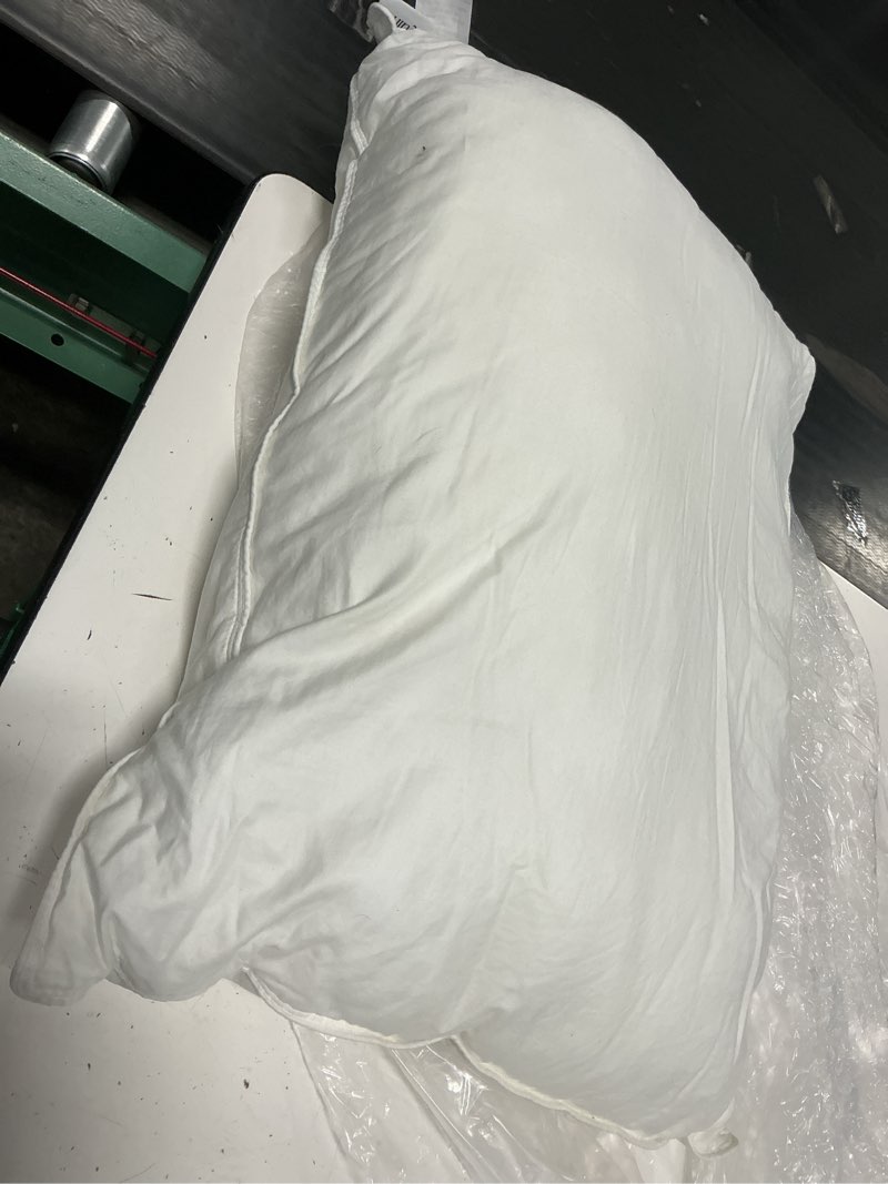 Condition photo showing As Is for premium down alternative pillow, standard, medium