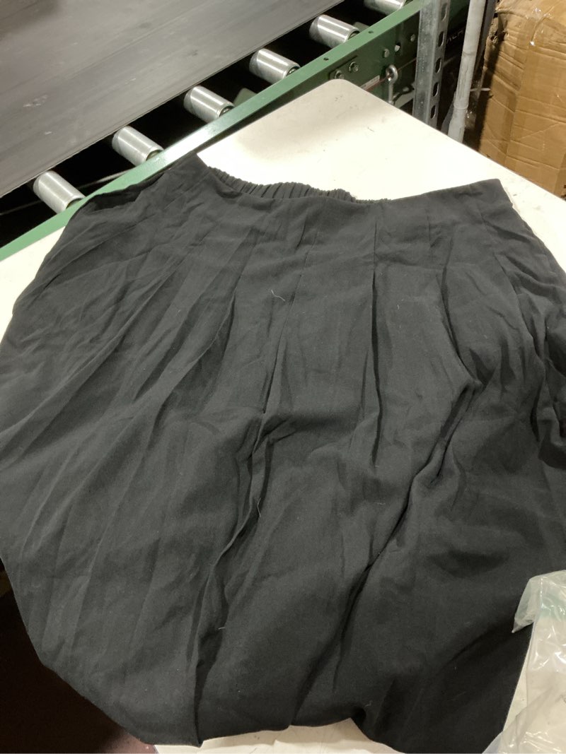 Condition photo showing Good Condition for casly lamiit women's high waisted midi skirts summer business skirt flare work a line pleated skirt with pockets black xx-large