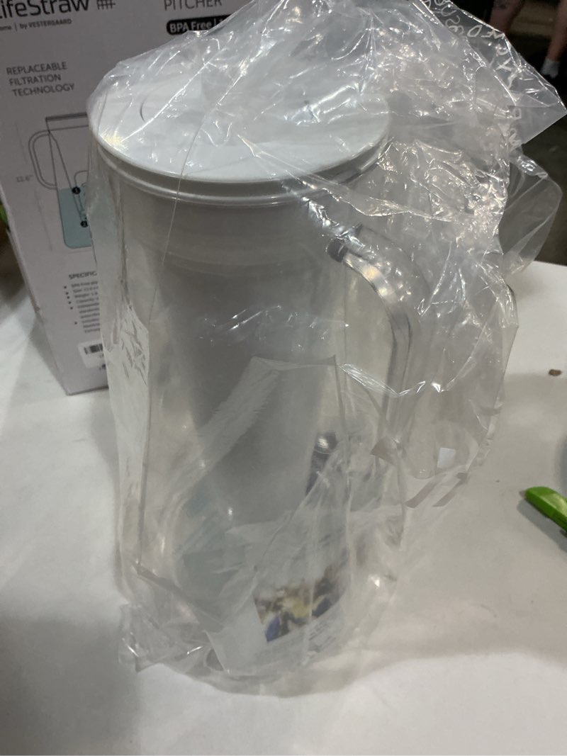 Condition photo showing Good Condition for lifestraw home – water filter pitcher, 10-cup, white, bpa free designed for everyday protection against bacteria, parasites, microplastics, lead, mercury, pfas and a variety of chemicals 10-cup white