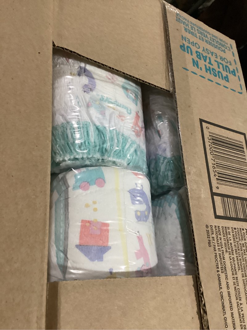 Condition photo showing New/Like New for Pampers Diapers - Cruisers 360 - Size 5, 128 Count, Babyproof up to 100% Leakproof Pull-On Diaper Size 5 128