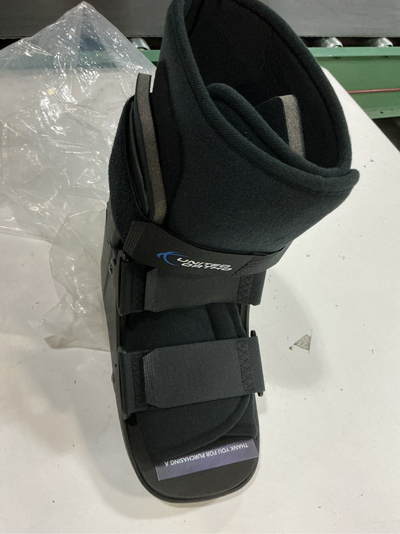 Condition photo showing Good Condition for United Ortho Short Cam Walker Fracture Boot, Large, Black Large Shoe Black