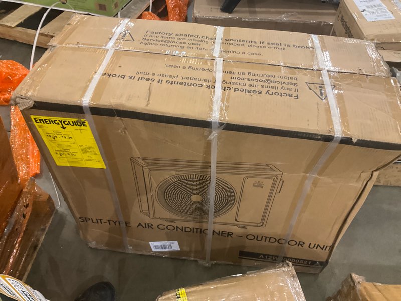 Condition photo showing As Is for 12000 BTU Mini Split Ac/Heating System - 19 SEER2 Mini Split AC Unit with Heat Pump, 115V Energy Efficient Ductless AC Unit Up to 750 Sq.Ft with Installation Kit