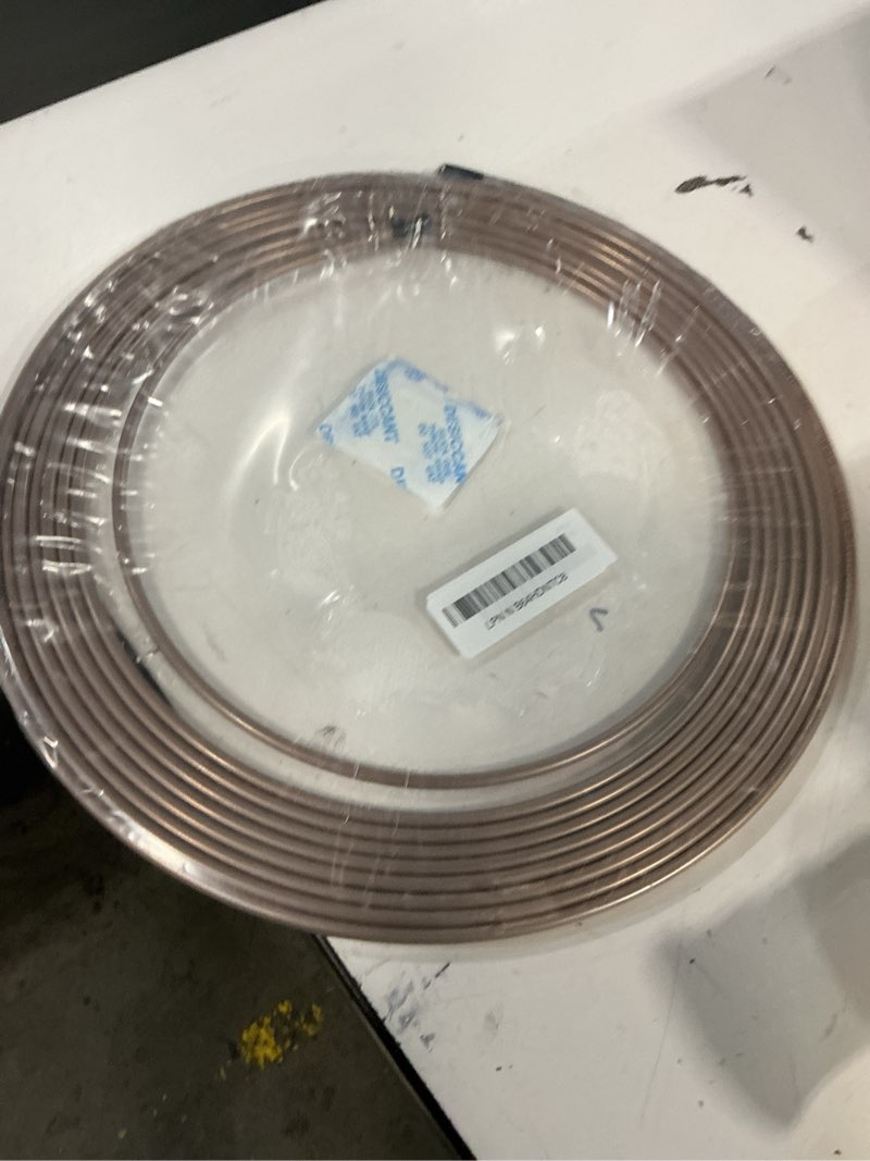 Condition photo showing New/Like New for The Stop Shop 25 Ft. Roll/Coil of 3/16" (.028" Wall) Copper Nickel Brake Line Tubing 25 Feet