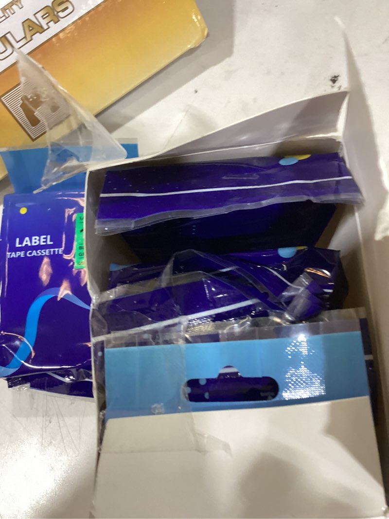 Condition photo showing New/Like New for labelwell 6-pack tze 12mm 0.47 laminated multi color compatible for p touch label tape tz tze-231 131 431 531 631 for ptouch pt-h110 d210 d220 pt-h103w, clear/white/red/blue/yellow/green black on clear/white/red/blue/yellow/green 12mm 0.47 inch