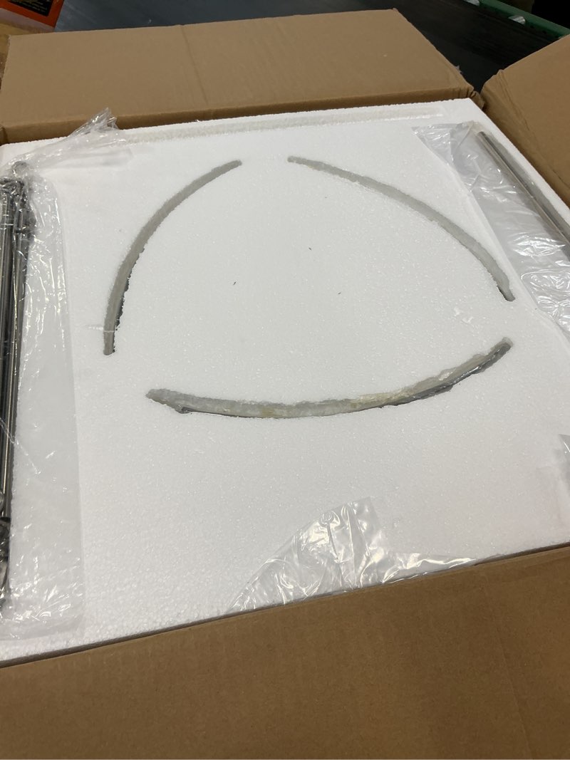 Condition photo showing Good Condition for modern glass dining room chandelier, 22 inch brushed nickel drum kitchen island light fixture luxury textured glass water ripple crystal chandeliers for living room foyer bedroom 22" nickel brushed