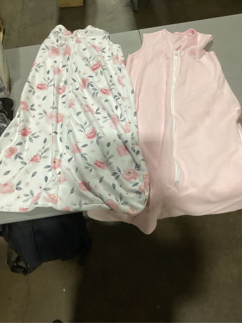 Condition photo showing Good Condition for phf warm micro-fleece baby sleep sack 6-12 months, soft baby wearable blanket, 2-way zipper sleeping bags, 2 pack comfy toddler sleeping sack for girls, medium size, floral medium floral