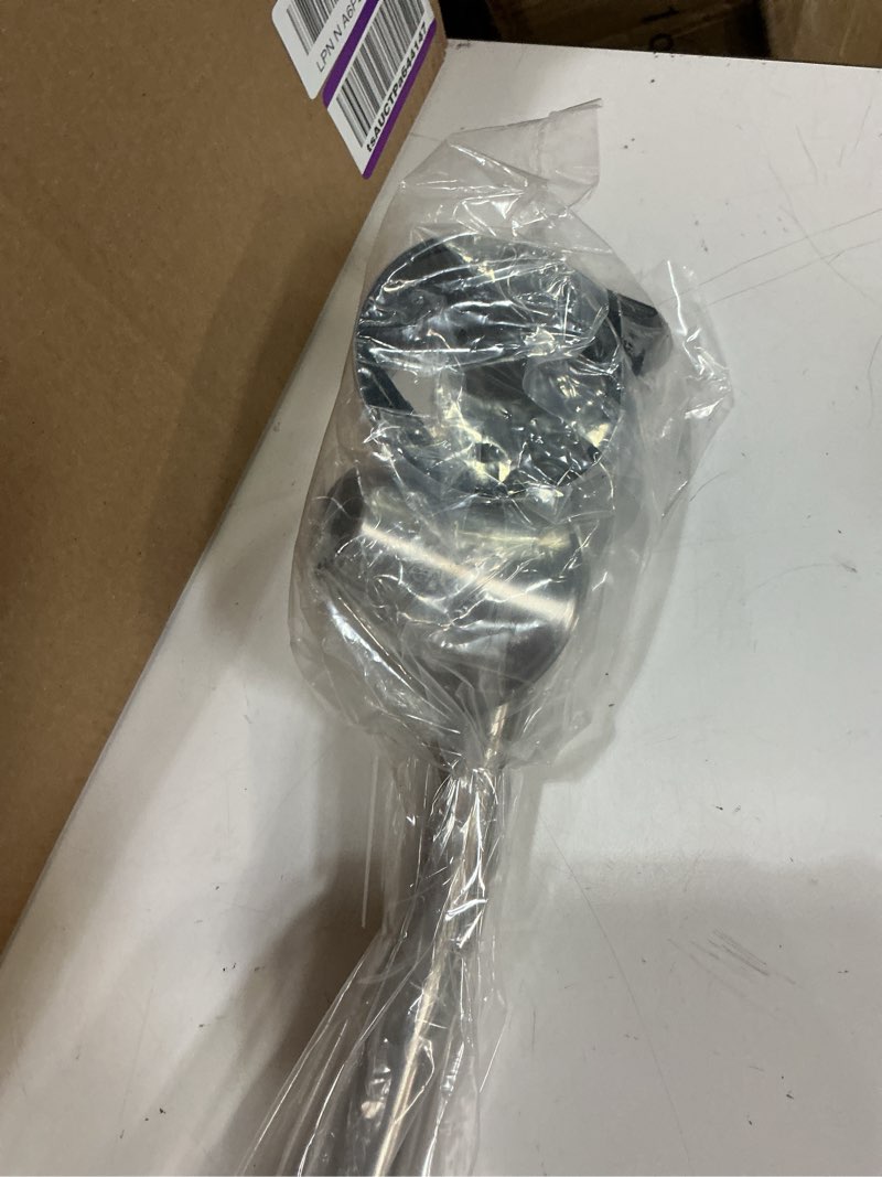 Condition photo showing Good Condition for moen curved adjustable spring tension no drill shower curtain rod for bathroom, brushed nickel finish, csr2172bn brushed nickel curtain rod