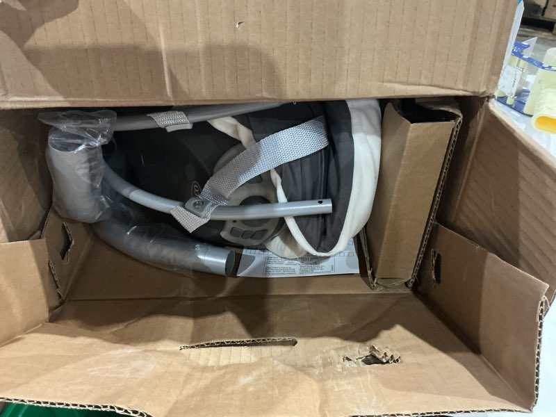 Condition photo showing Good Condition for graco simple sway baby swing, side?to?side sway, infant swing with 6 speeds, vibration, abbington swing abbington