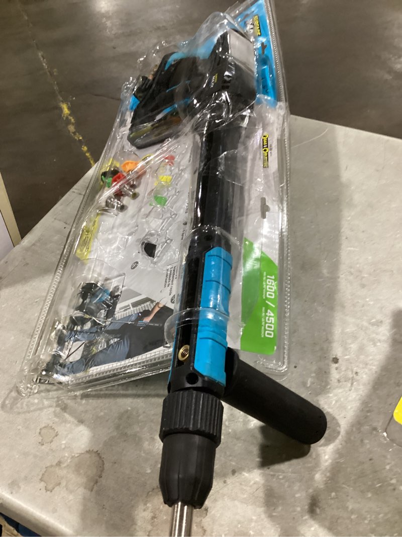 Condition photo showing As Is for surfacemaxx 1.67-ft up to 4500-psi plastic pressure washer spray gun kit