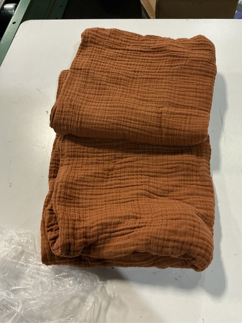 Condition photo showing Good Condition for organic cotton gauze sham set, king, terracotta