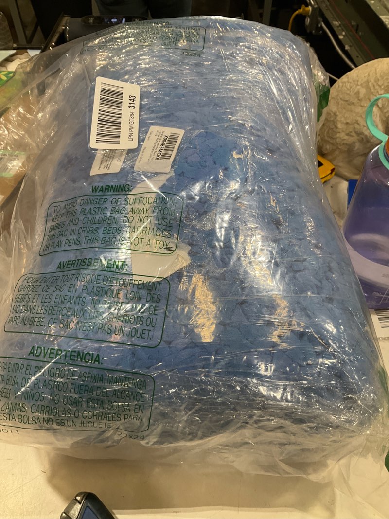 Condition photo showing Good Condition for bean bag filler, 10lbs shredded memory foam filling, soft pillow stuffing bean bag refill foam for couch, cushion, stuffed animals, dog bed, arts crafts blue 10lbs