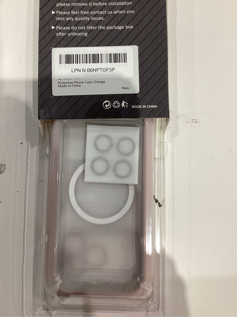 Condition photo showing Good Condition for glitter for iphone 17 pro case with eye-catching integrated lens protection, [sparkly bling back panel] [seamless work with magsafe] cute women girly magnetic case for iphone 17 pro 6.3" cosmic orange iphone 17 pro case 6.3" orange