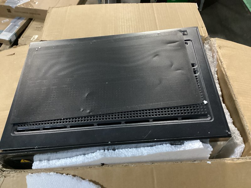 Condition photo showing As Is for Similar Hyte Y70 Upgraded Modern Aesthetic Dual Chamber Panoramic Tempered Glass Mid-Tower ATX Computer Gaming Case with PCIE 4.0 Riser Cable Included, Black (CS-HYTE-Y70-B) Black Y70