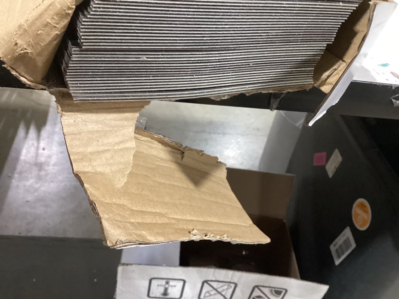 Condition photo showing Good Condition for 54 sq. ft floor tiles peel and stick vinyl floor 36 x 6 inch luxury self adhesive waterproof flooring planks diy for kitchen, living room, shops, rv, wood look plank, 36-pack, light walnut 36" x 6" light walnut 36
