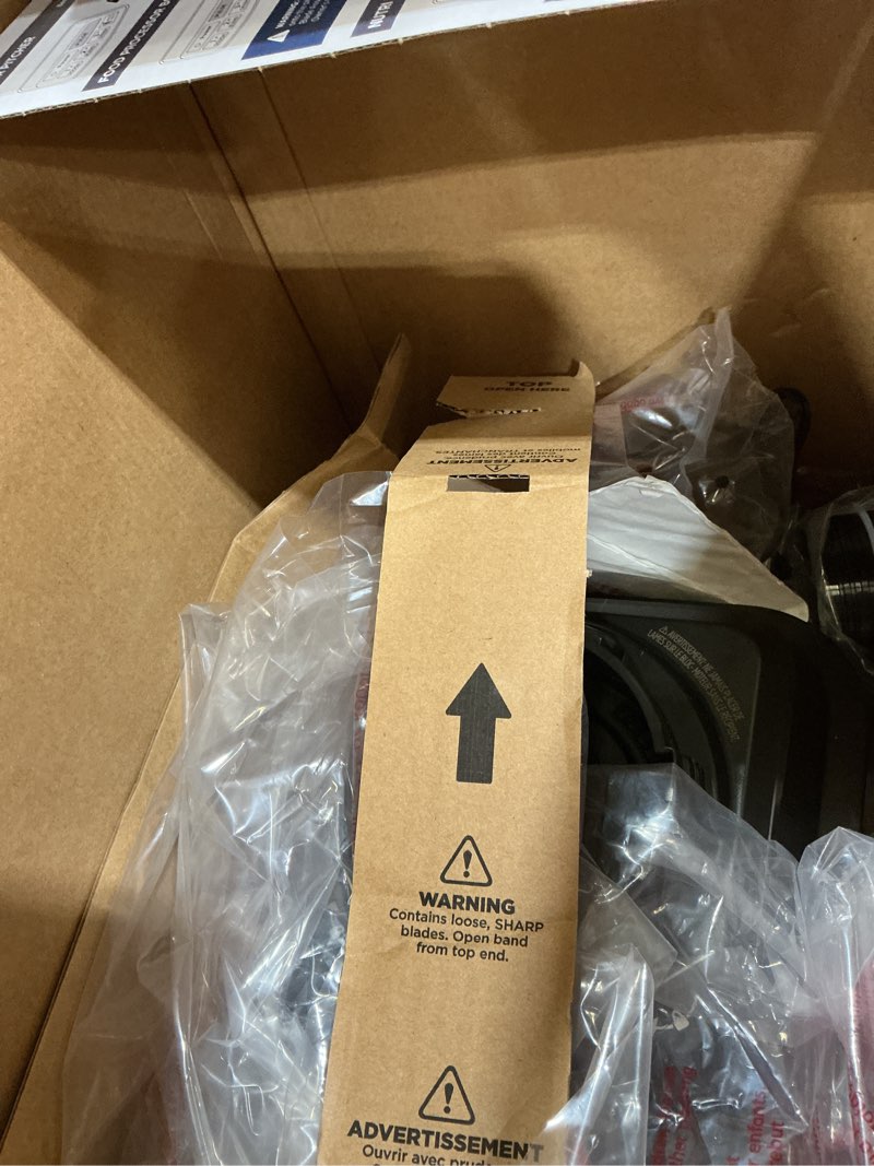 Condition photo showing As Is for ninja kitchen system | all-in-one food processor & blender for smoothies | includes pitcher, (2) 16 oz. to-go cups & 8-cup bowl | makes salsa, dough, shakes, & frozen drinks | 1500w | black | bl770 pitcher + bowl + (2) 16-oz. cups