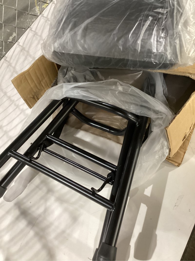Condition photo showing New/Like New for Colingmill Guitar Stool with Thick Padded Cushion, Guitar Chair, Ergonomic Backrest Heavy Duty 300 Pound Capacity Portable Seat with Foot Rest, Folding Stand, Accommodates Acoustic Bass, Fretboard