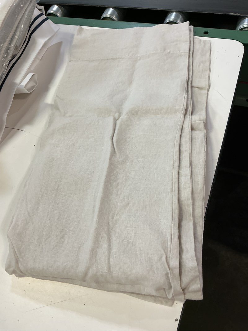 Condition photo showing Good Condition for european linen pillowcase set, sand, king
