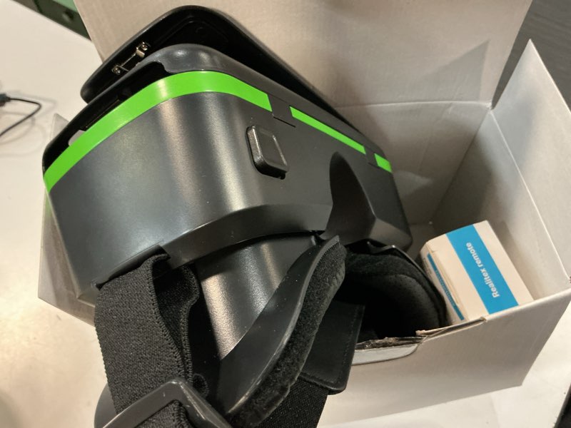 Condition photo showing Good Condition for 3d vr headset for kids + android remote - for iphone & android phones | with 3d vr videos & apps links | virtual reality goggles set for beginners