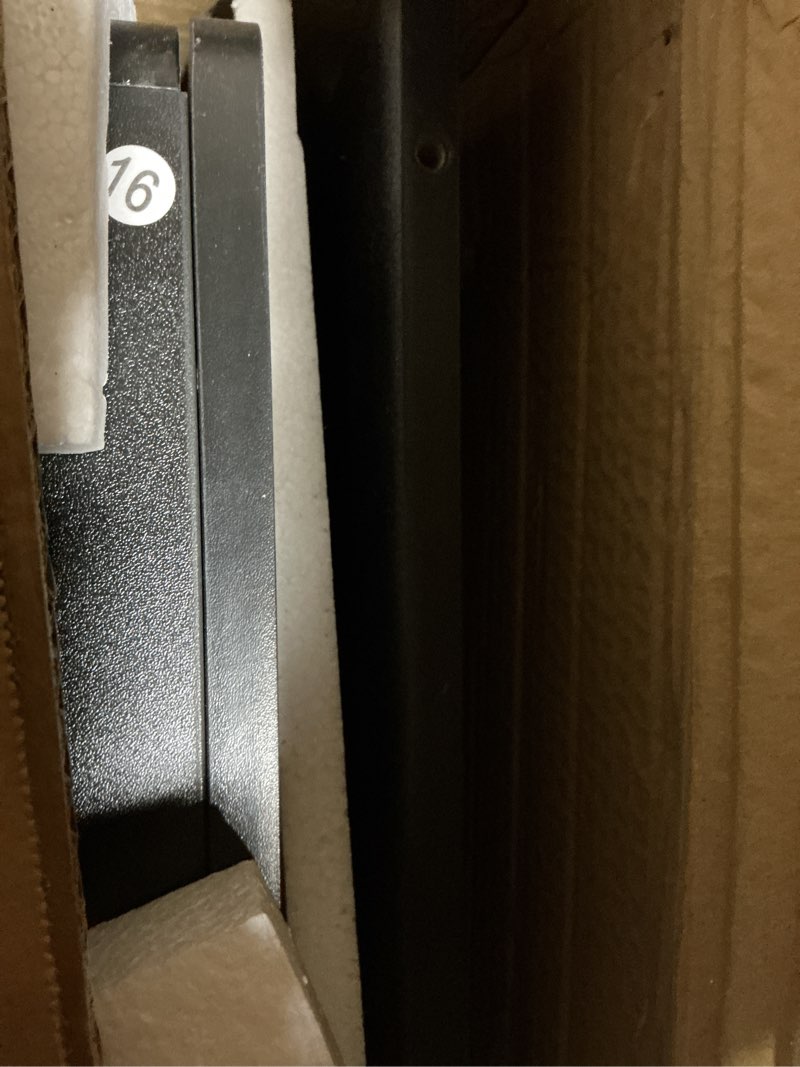 Condition photo showing Good Condition for 47.24" Big Modern Vanity Desk with Mirror and Lights,Makeup Vanity Desk with 5 Drawers and Storage Shelves & Power Outlet,Dressing Table with Glass Top, Black