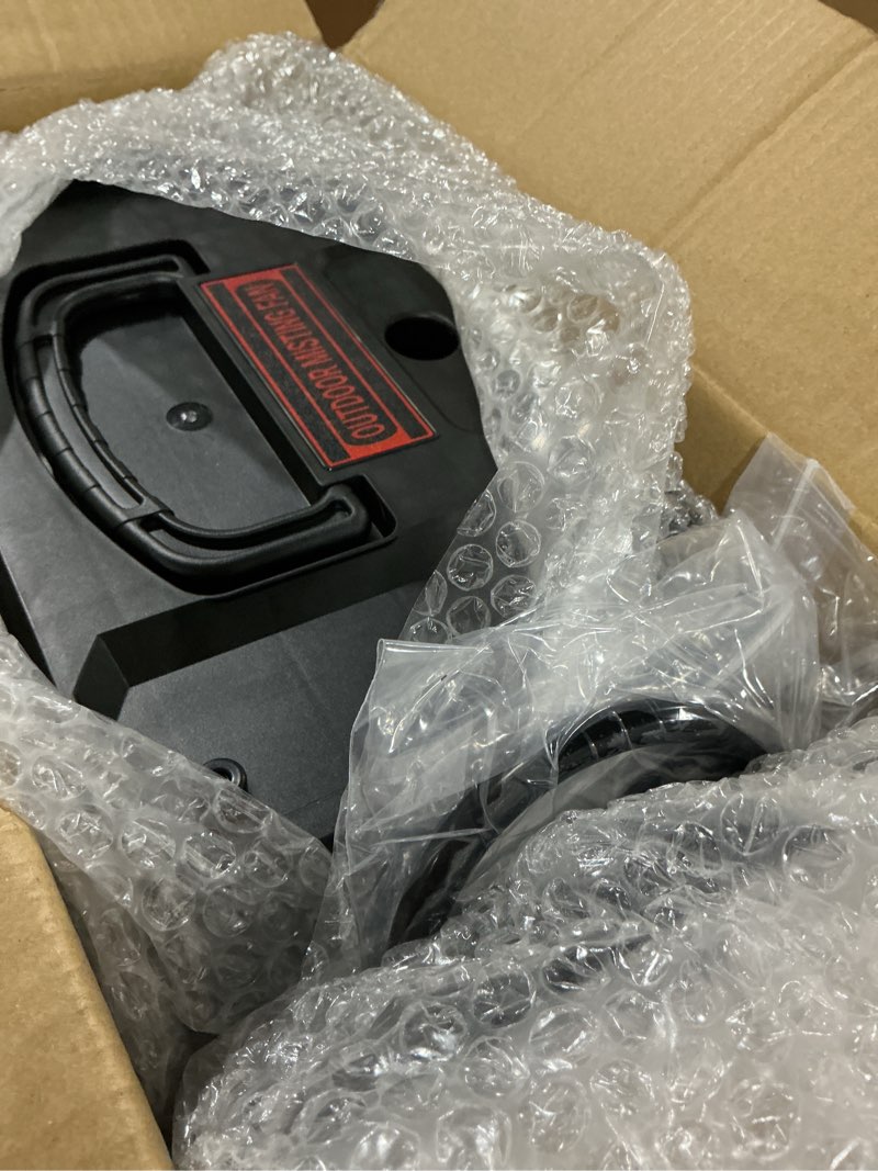 Condition photo showing Good Condition for 4 gal large misting bucket fan portable, 40000mah rechargeable mister fan with retractable handle & oscillating camping fan for patio/beach/fishing/golf/travel essentials