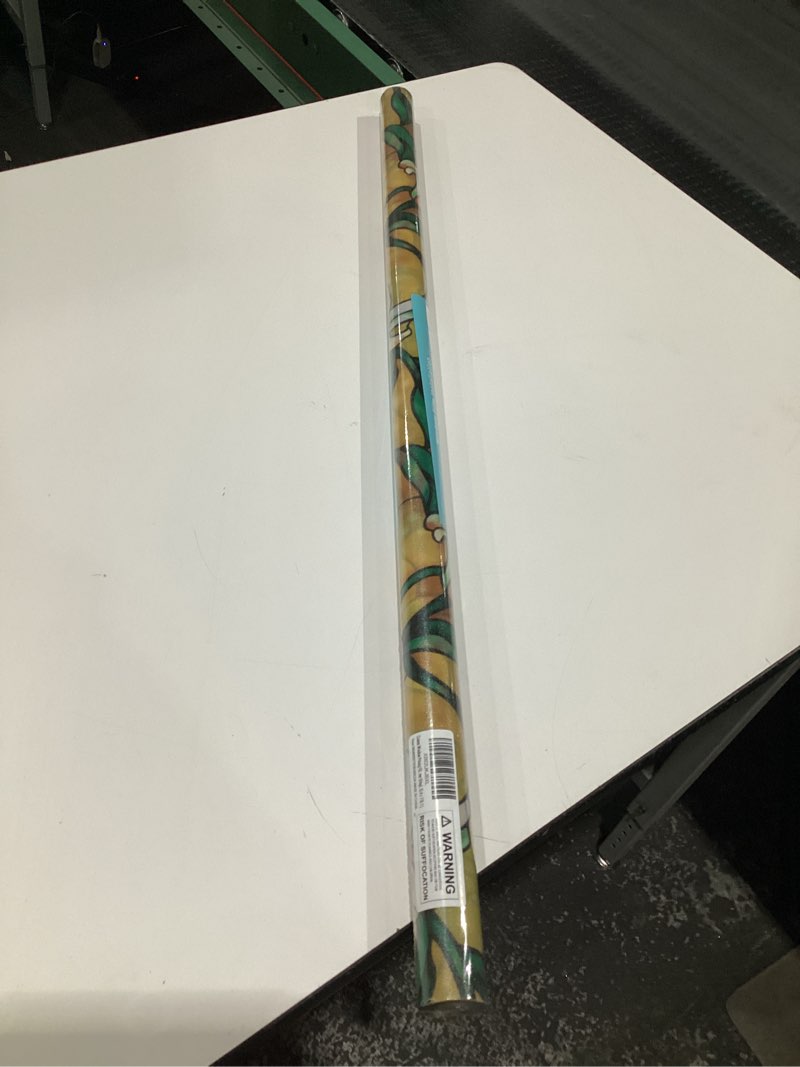 Condition photo showing New/Like New for Coavas Decorative Window Privacy Film, Heat Control Sun Blocking Stained Glass Window Film, Floral Design Static Cling, Non Adhesive Windows Tint for Bathroom Front Door(Vinyl, 35.4" x 118.1 ") 35.4 x 118.1 inch Yellow