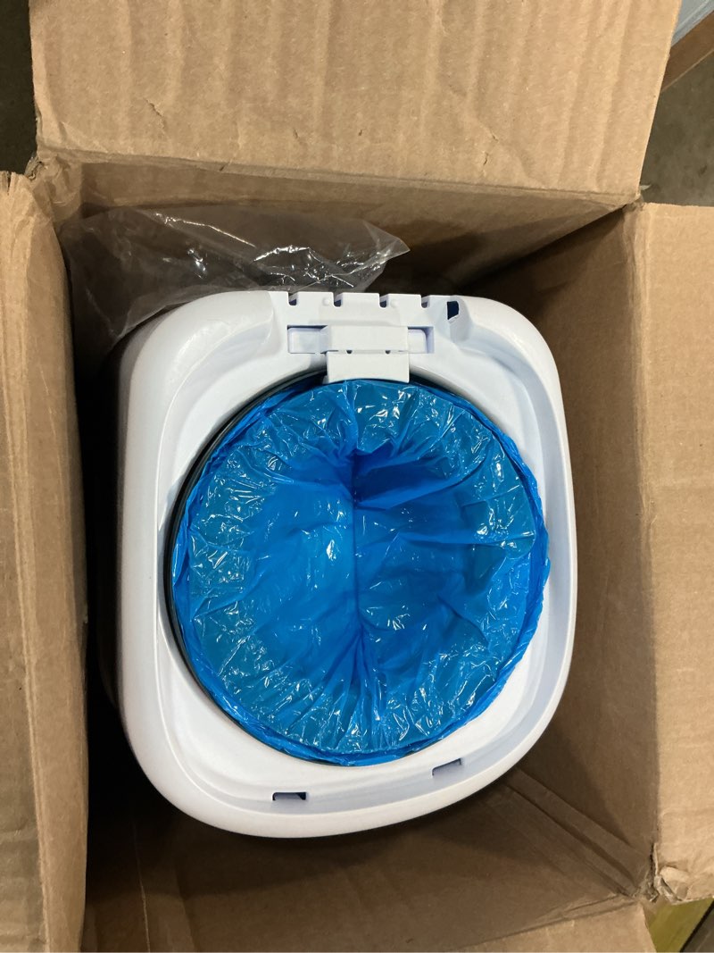 Condition photo showing As Is for Playtex Diaper Genie Complete Pail with Built-In Odor Controlling Antimicrobial, Includes Pail & 1 Refill, White , 8.36 Pound White Pail + 1 Refill