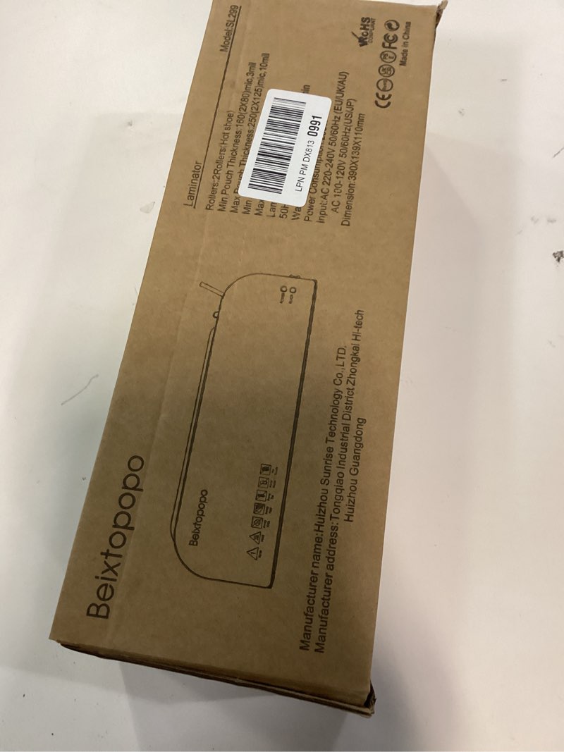 Condition photo showing New/Like New for Laminator, A4 Laminater Machine, 9 Inch Thermal Laminater Machine, 4 in 1 Personal Desktop Cold Laminator with Paper Cutter and Corner Rounder 15 Laminating Pouches for Office School Business Use