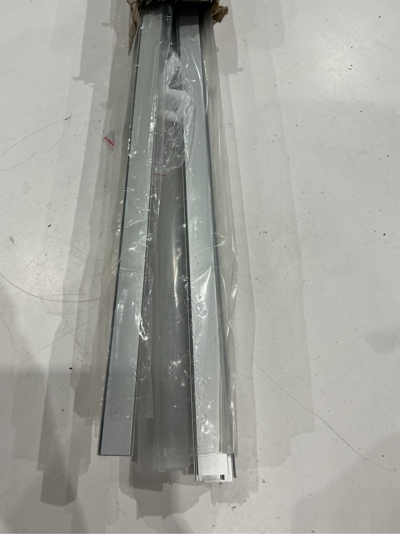 Condition photo showing Good Condition for hunhun 10-pack 3.3ft/1meter u shape led aluminum channel system with milky cover, end caps and mounting clips, aluminum profile for led strip light installations, very easy installation