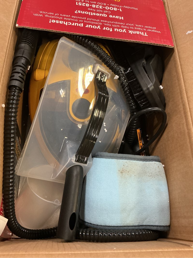 Condition photo showing As Is for Wagner Spraytech 0282014 915e On-Demand Steam Cleaner & Wallpaper Removal, Multipurpose Power Steamer, 18 Attachments Included (Some Pieces Included in Storage Compartment) For Floor 915 Steam