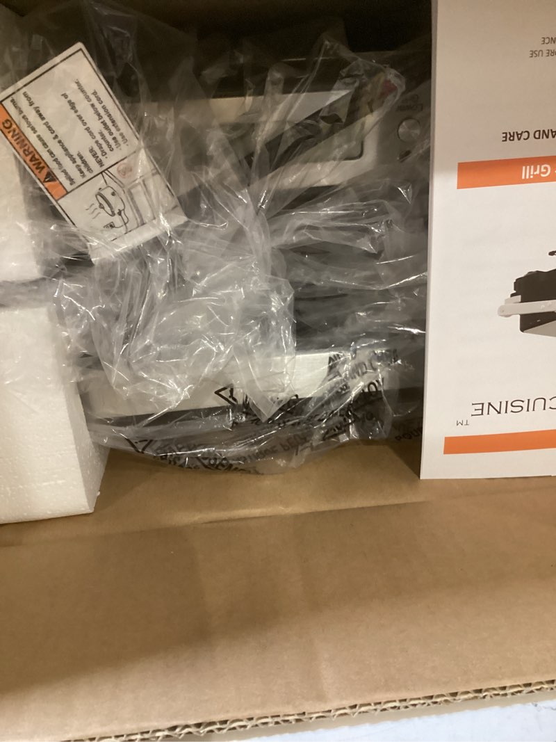 Condition photo showing Good Condition for panini press grill sandwich maker with removable plates, 1600w, 5 in 1 smokeless indoor grill & griddle with meat thermometer, electric contact grills for kitchen, stainless steel 5 in 1 with removable plates
