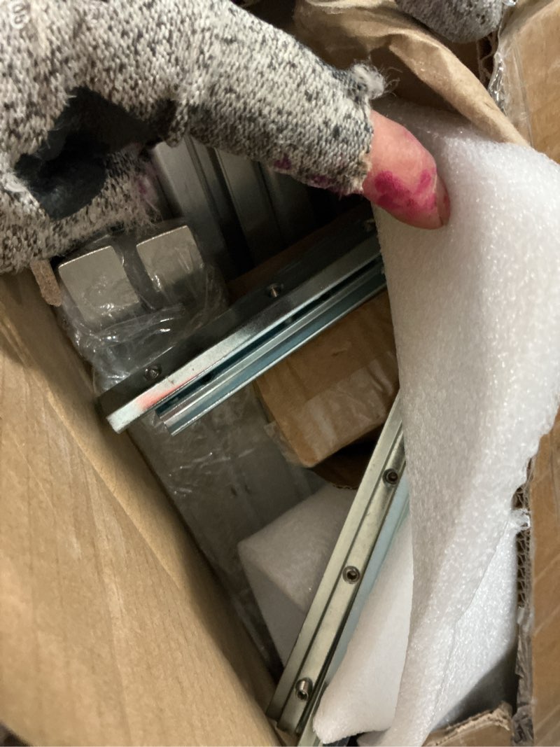 Condition photo showing Good Condition for lezbanz rug tufting frame kit with aluminum nails for extra firm fixing, tufting cloth stand, adjustable rug tufting frame for rug making, suitable for beginners & lovers (66''h×66''l)