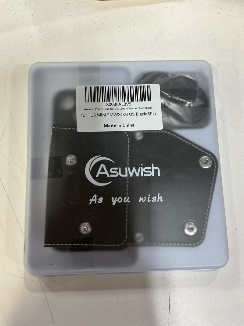 Asuwish Phone Case for iPhone 13 Mini 5.4 inch Wallet Cover with Screen Protector and Credit Card Ho