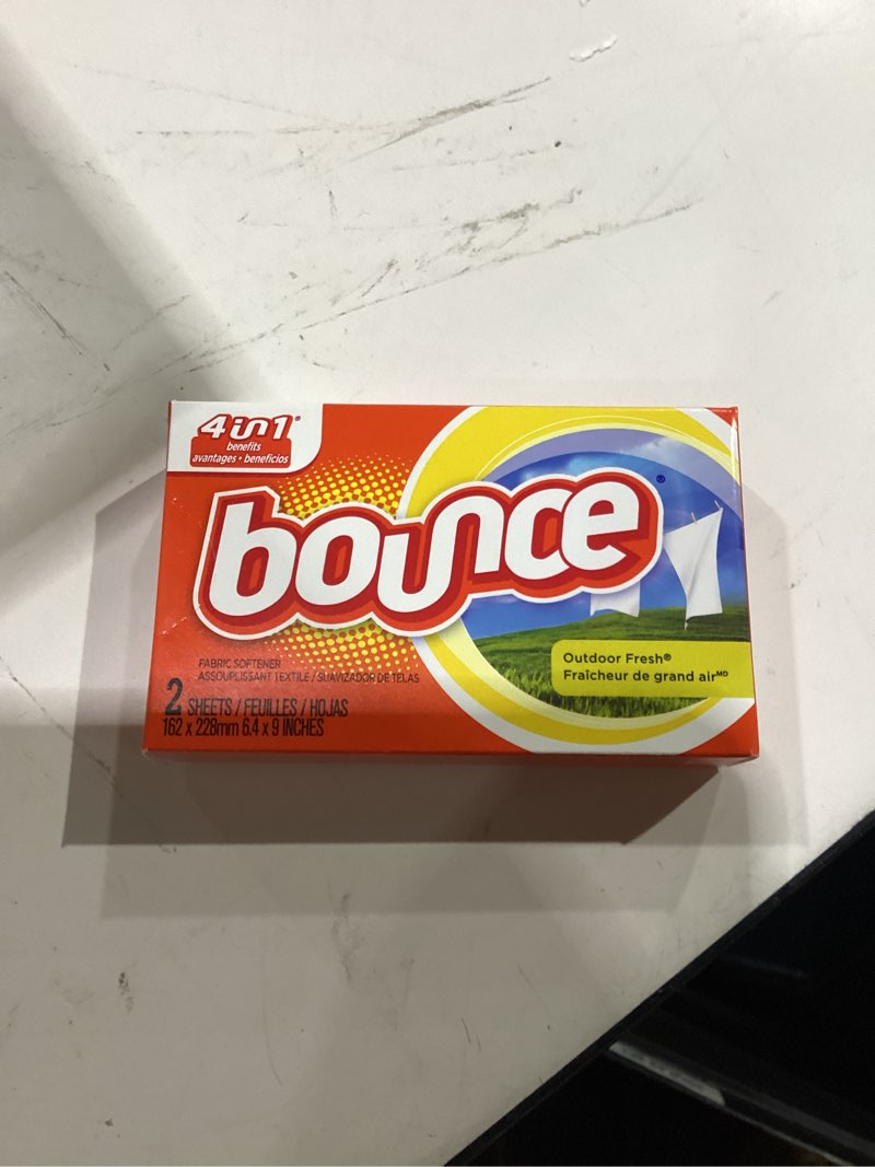 Condition photo showing New/Like New for p&g professional bounce outdoor fresh fabric softener dryer sheets, 2 count (case of 156)