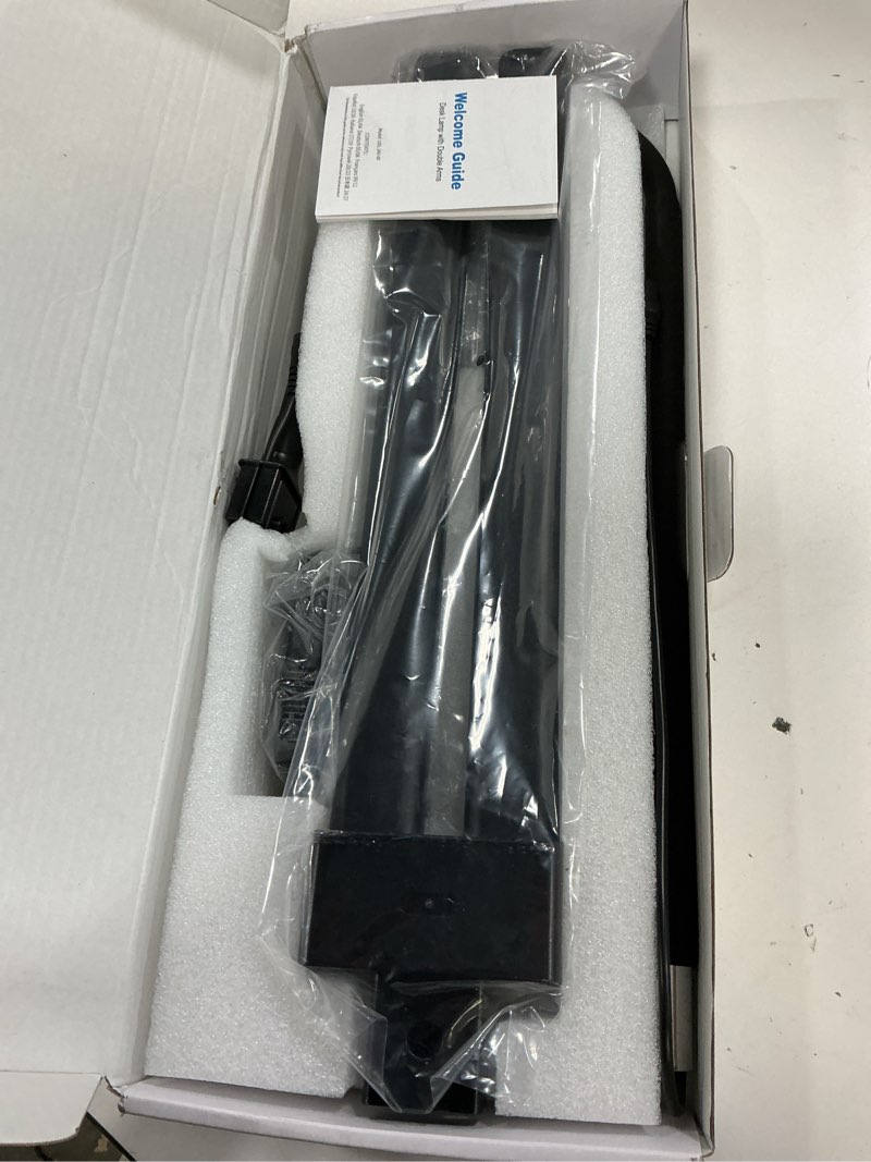 Condition photo showing Good Condition for EppieBasic Desk Lamp,24W Led Desk Lamps with Clamp,Double Head Desk Light for Home Office, Architect Desktop Lamp Eye Care Workbench Office Table Light for Monitor Studio Reading Black