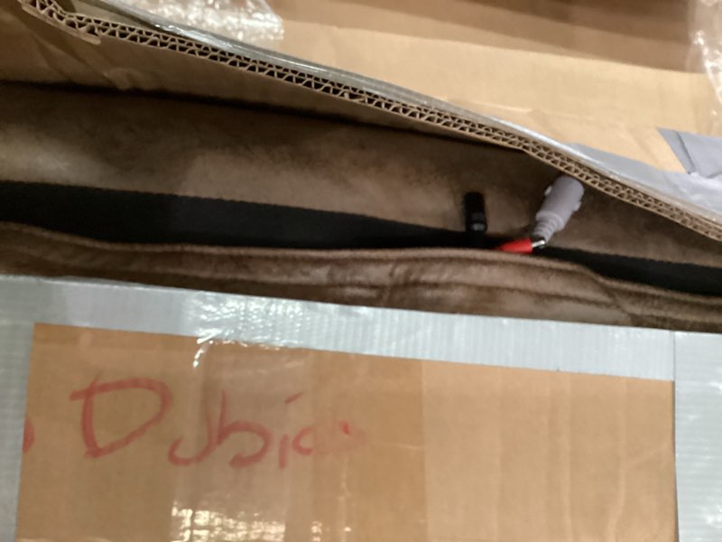 faux air leather recliner chair of box3