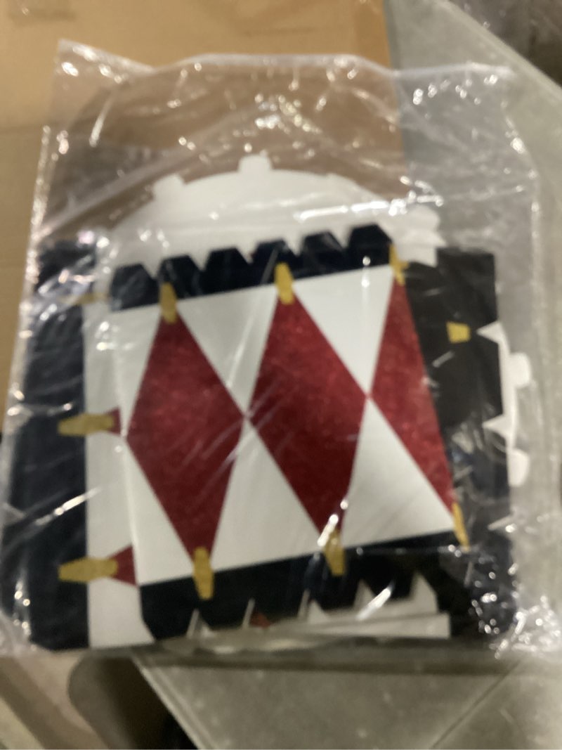 Condition photo showing Good Condition for Spiareal 3 Pcs Christmas Drum Cardboard Stand up Decor Large 18, 16, 14 Inches Paper Drums for Classic Nutcracker Drum Pattern Xmas Holiday Festival Decor (Red Series)