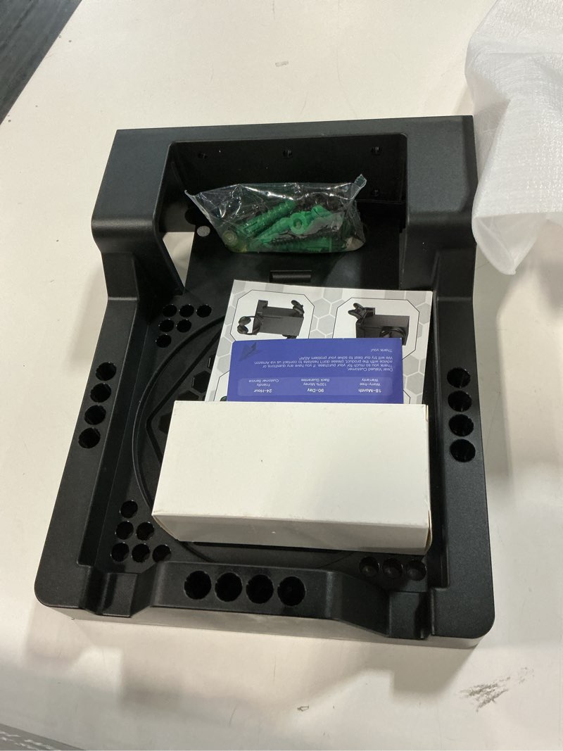 Condition photo showing Good Condition for wall mount for xbox series x console - sturdy wall shelf kit load up to 45lb, dual ventilation design, place xbox front facing and prevent from falling (with 2 controller holder and 1 headphone stand) standard bundle: wall mount with 3 holders