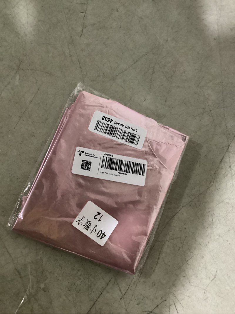 Condition photo showing Good Condition for light pink 12th birthday balloon for girls, 40'' mylar self inflating number 12 balloon, big foil 1 & 2 helium pastel pink balloon for women 21st birthday party decoration anniversary decor supplies pastel pink number 12