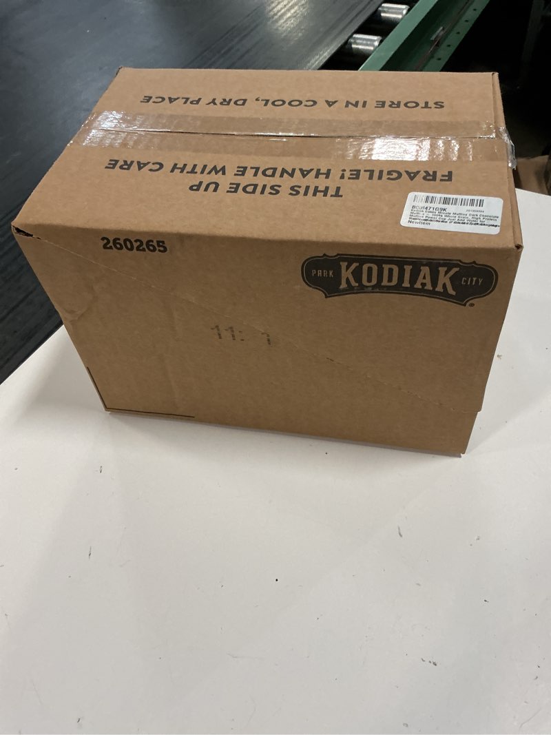 Condition photo showing New/Like New for (best if used by 26 / 11/ 10 ) kodiak cakes minute muffins, double dark chocolate, 2.36 ounce (pack of 12) (packaging may vary) double-dark-chocolate