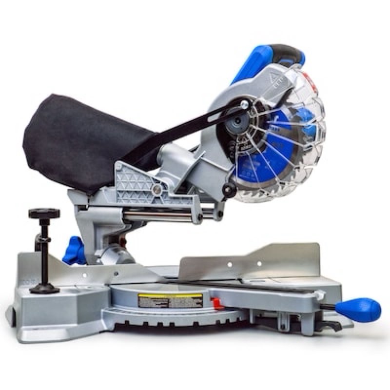 kobalt compact 7-1/4-in 10-amp single bevel sliding compound corded miter saw