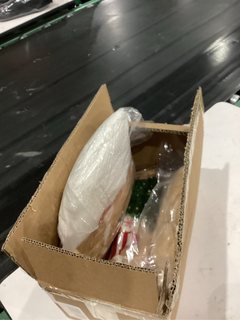 Condition photo showing Good Condition for Lanpn Christmas Gingerbread Man Pillows, Christmas Decoration Winter Soft Fleece Cute Ginger Bread Throw Cushion for Sofa Bedroom Xmas Decor (20.5x13.5 inch, Boy) 02 Boy