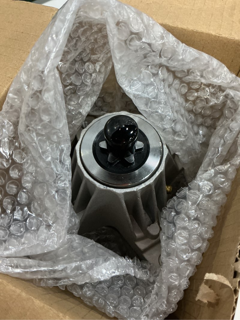 Condition photo showing Good Condition for spindle fit for troy bilt pony mower - 918-06991 greaseable spindle assembly fit for mtd huskee craftsman t1000 t1200 deck mower and troy bilt tb42 tb2246 bronco 42" tractor, replace 618-06991 1 pack