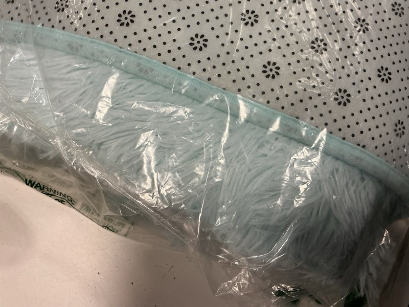 Condition photo showing Good Condition for yj.gwl fluffy runner rugs for bedroom living room soft shag area rug 2x6 feet, light blue rug fuffy carpet non slip for nursery dorm, fuzzy bedside rug for kids room home decor light blue 2' x 6' (rectangular)