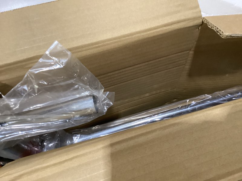 Condition photo showing New/Like New for Heavy Duty Clothing Rack, Metal Clothes Rack Load 450 LBS, Rolling Coat Racks for Hanging Clothes with Lockable Wheels, Wardrobe Closet Garment Racks for Bedroom, Silver Silver Single Rod