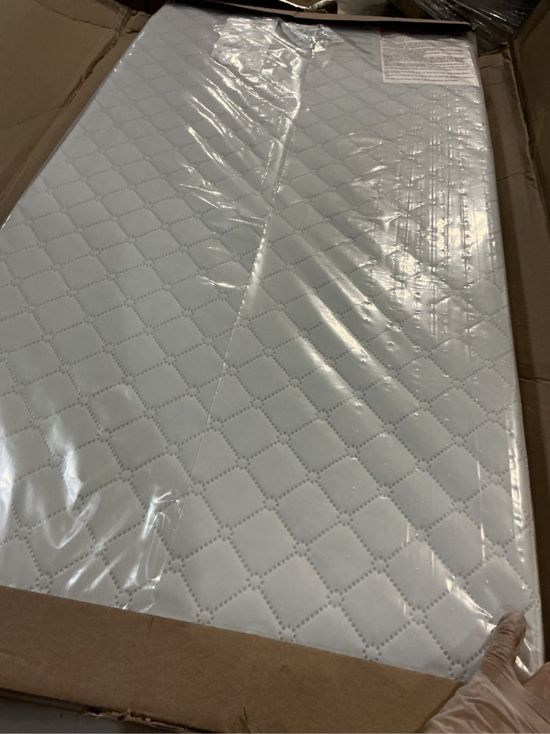 Condition photo showing Good Condition for dream on me luna haven 2" cradle mattress – lightweight firm polyester fiber core, waterproof & easy-clean, stain & odor resistant, greenguard gold and bsa certified (36" l x 18" w x 2" h)