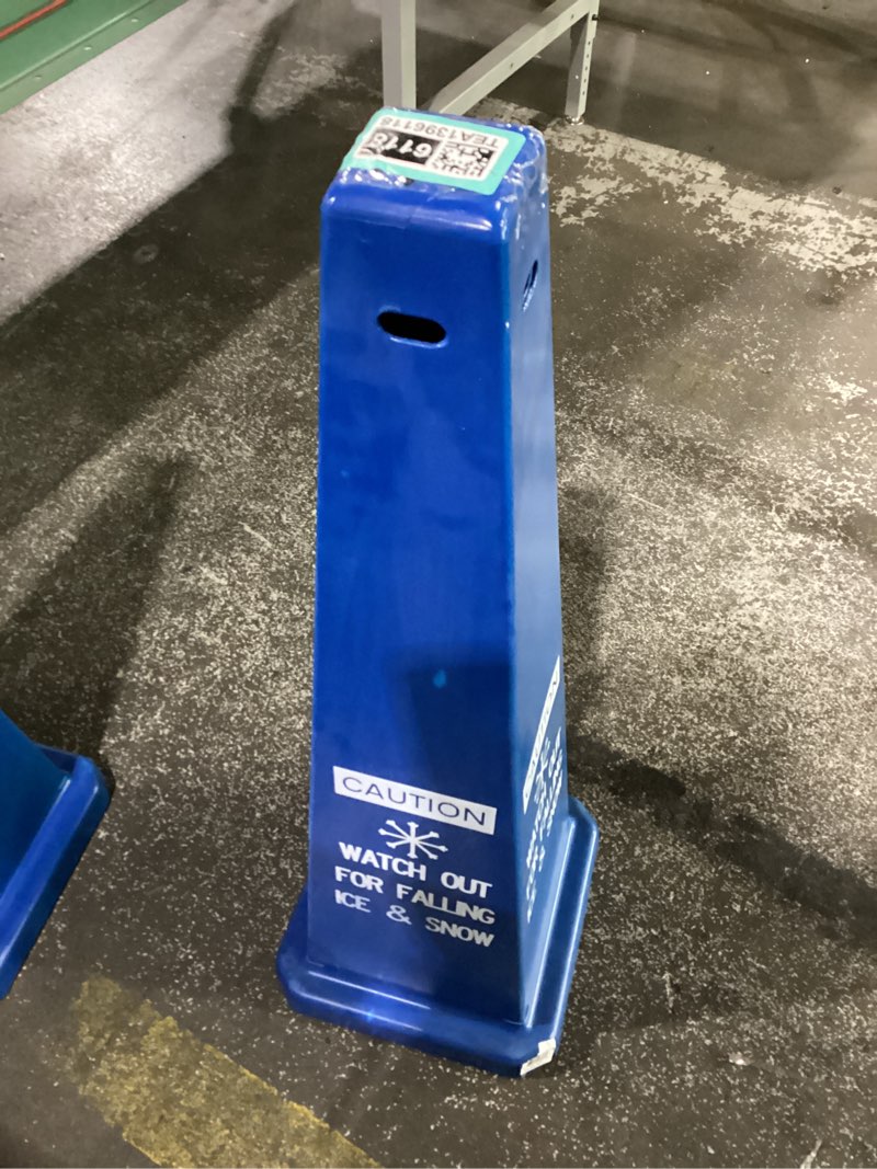 36" Blue Lamba Cone-Watch Out For Falling Ice